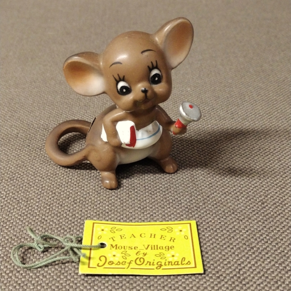 Josef Originals Vintage Teacher mouse